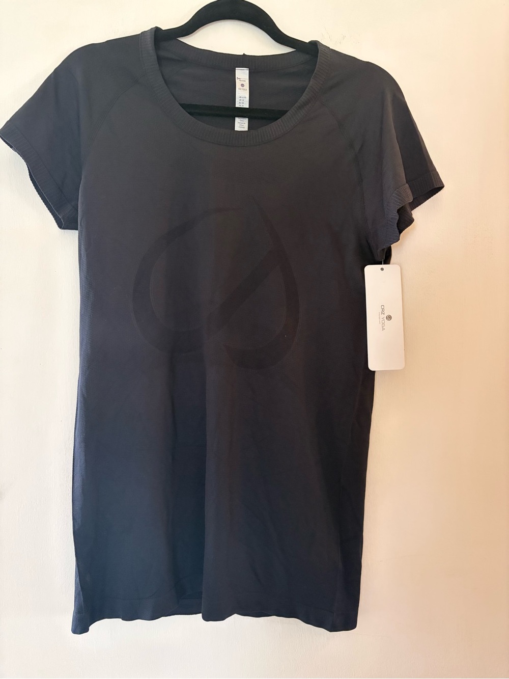 CRZ YOGA Short Sleeve Tee in Dark Gray